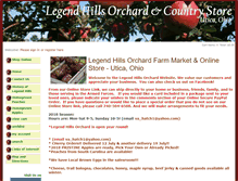 Tablet Screenshot of legendhillsorchard.com